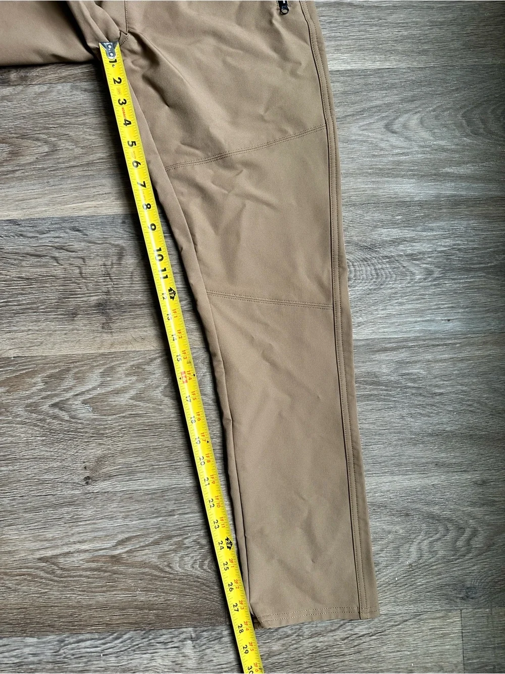 Lee Boys Jogger Pants Size L Tan Khaki Zip Pocket Elastic Waist Casual Pants